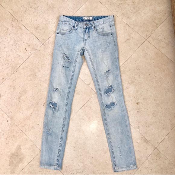 Free People Distressed Jeans - Picture 3 of 4